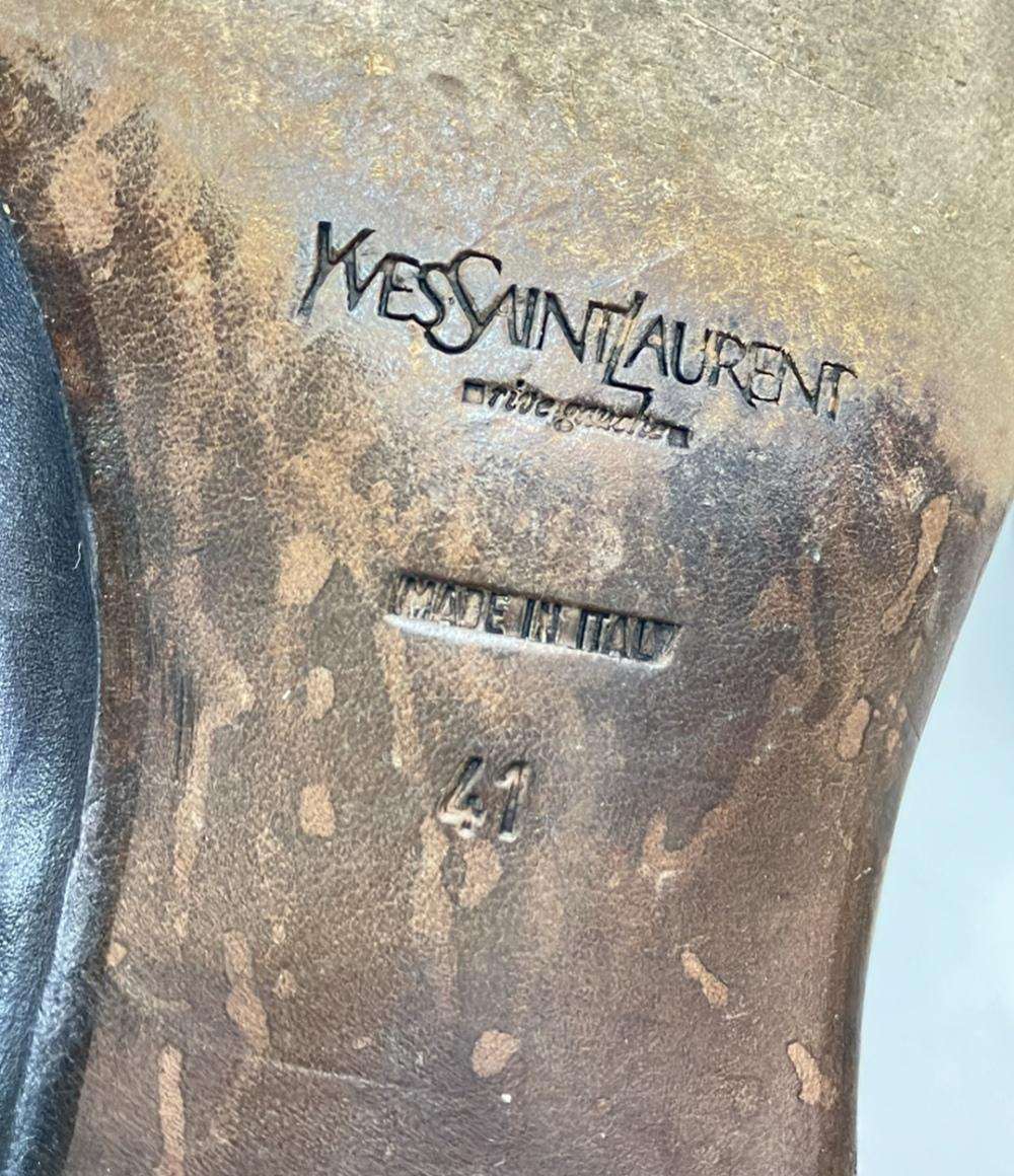 YVES SAINT LAURENT ショートブーツ サイドジップ メンズ SIZE 41 (26cm) イヴ・サンローラン