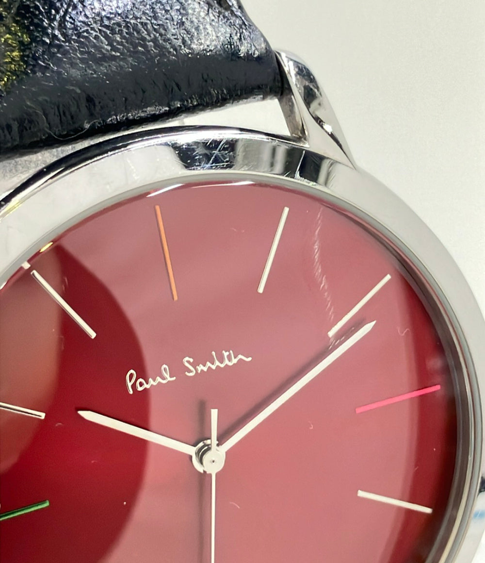 Paul Smith 腕時計 クオーツ レッド 1005 メンズ ポール・スミス