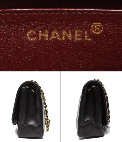 CHANEL チェーンショルダーバッグ ゴールド金具 マトラッセ 2番台 シングルチェーン シングルフラップ ダイアナ25 A01165 レディース シャネル