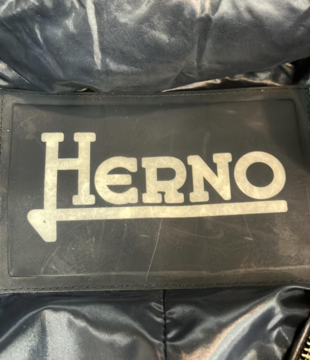 Herno ダウンベスト フーデッド 軽量  ロング ウルトラライトダウン ロングベスト レディース SIZE 44 (M) ヘルノ