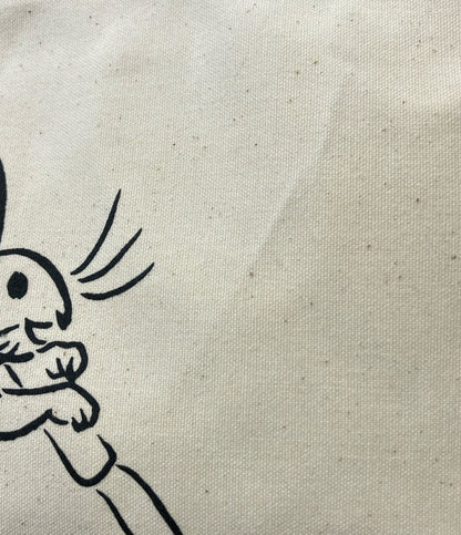 SHINZABURO HANPU トートバッグ 鳥獣戯画 うさぎ レディース 信三郎帆布