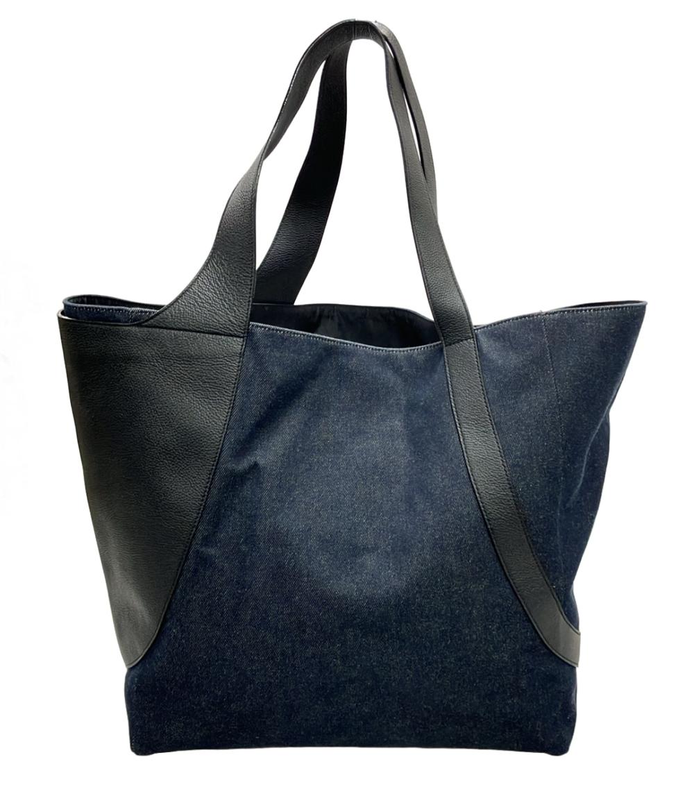 美品 Alexander McQueen トートバッグ デニム レザー メンズ アレキサンダーマックイーン