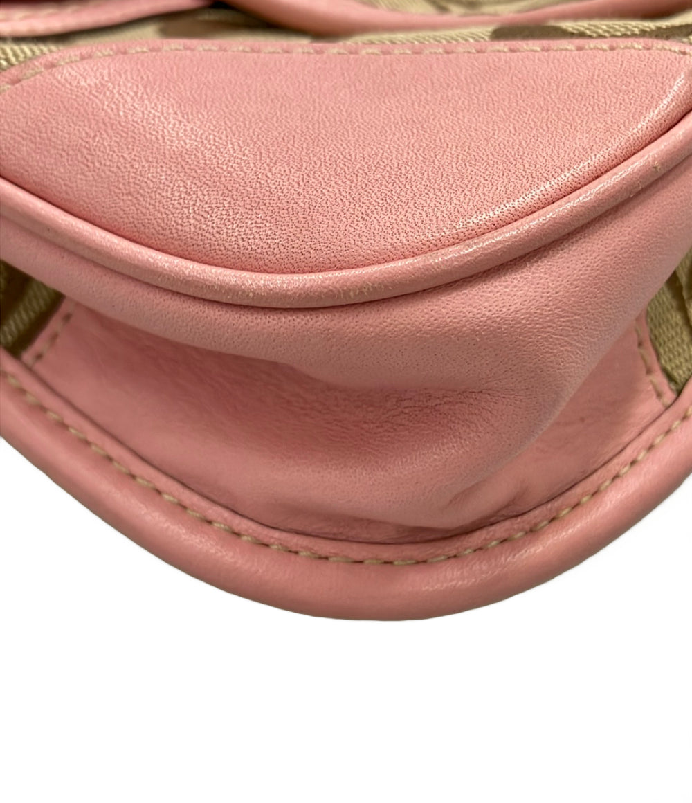 美品 COACH ショルダーバッグ 斜め掛け リボン シグネチャー F13791 レディース コーチ