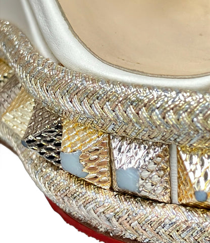 Christian Louboutin ウェッジソールサンダル レディース SIZE 37 (24.5cm) クリスチャンルブタン