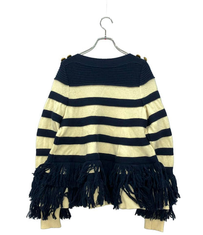 サカイ フリンジボーダーニット レディース SIZE 1 (S) Sacai