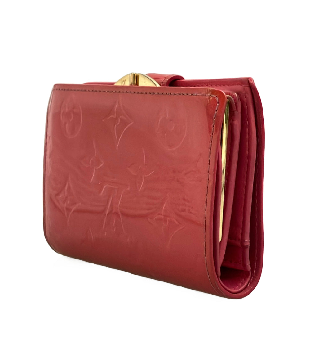 LOUIS VUITTON 二つ折り財布 がま口 ポルトフォイユ ヴィエノワ ヴェルニ M9141F レディース ルイ・ヴィトン