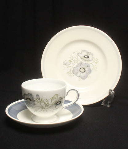 ウェッジウッド  カップ＆ソーサー 4客 プレート 皿 18cm 4点 セット  グレンミスト       WEDGWOOD