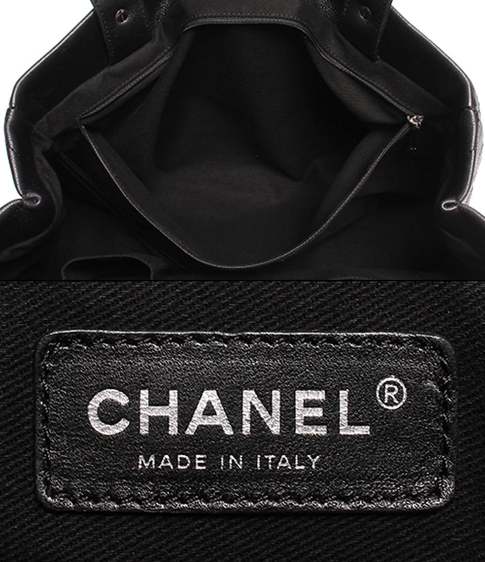 シャネル レザートートバッグ ココマーク シルバー金具 キャビアスキン レディース CHANEL