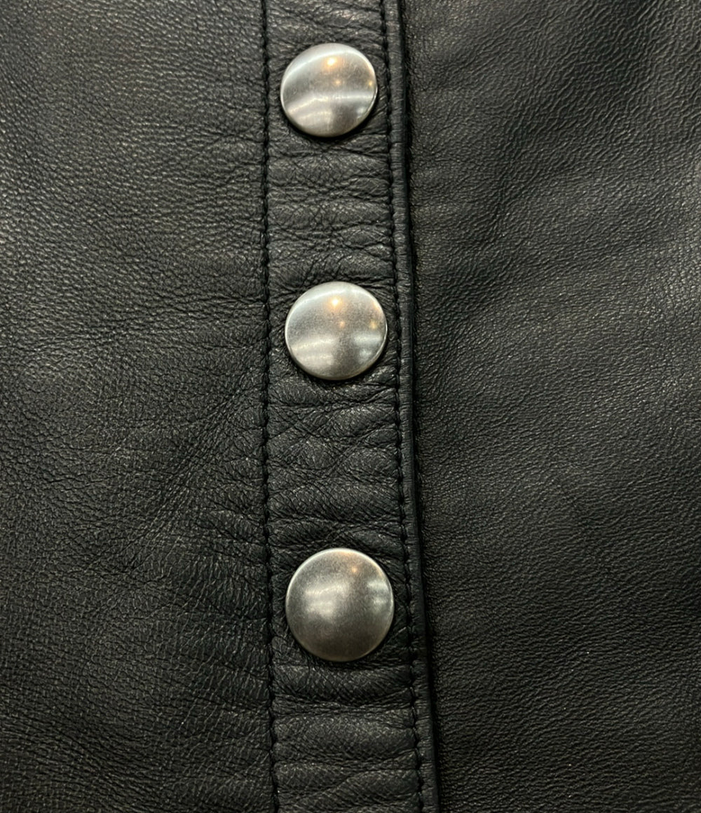 agnes b. ジープレザー スカート レディース SIZE 42 アニエスベー