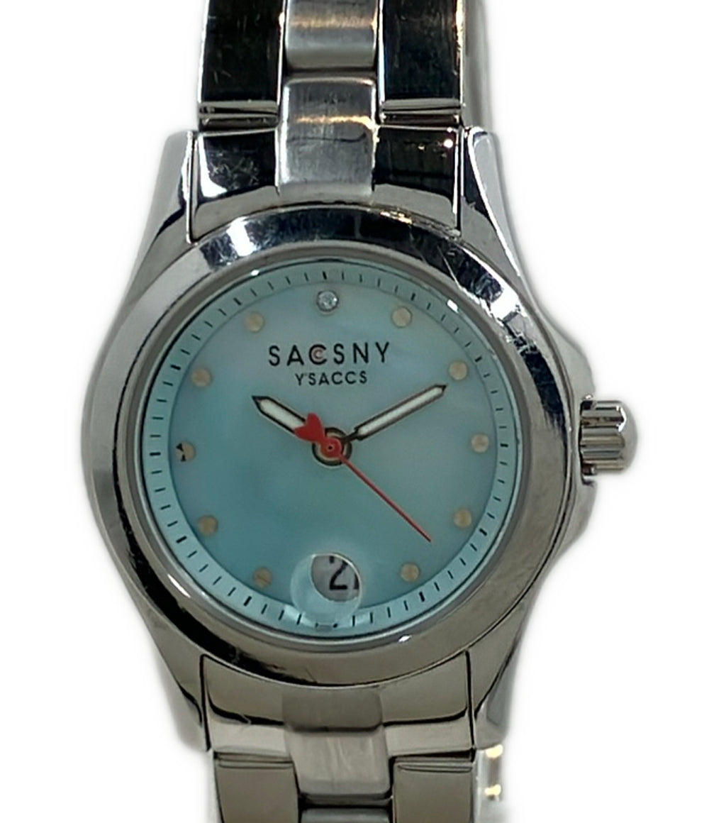 SACSNY YSACCS 腕時計 クオーツ ブルー SY-15008M レディース メンズ サクスニーイザック