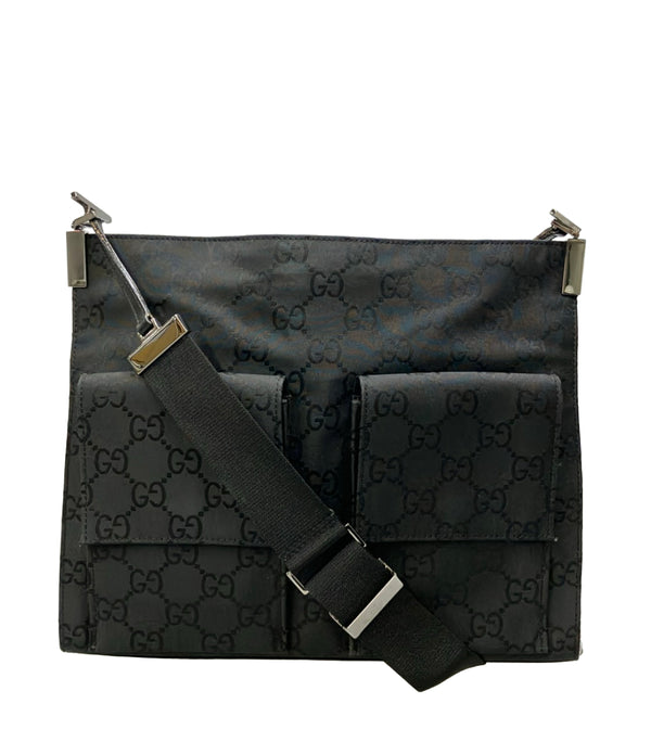 GUCCI ブラック ショルダーバッグ値下げあり(早急)です GUCCI ショルダーバッグ 斜め掛け GGキャンバス 001 3283 2853