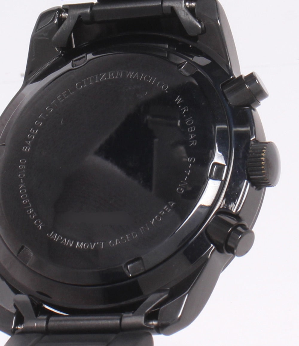 CITIZEN 腕時計 クオーツ ブラック 0610-K006783 メンズ シチズン