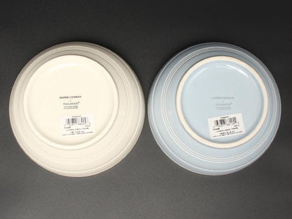 美品 WEDGWOOD カジュアルボール 皿 2点セット 15cm ジャスパー コンラン クリーム ブルー ウエッジウッド