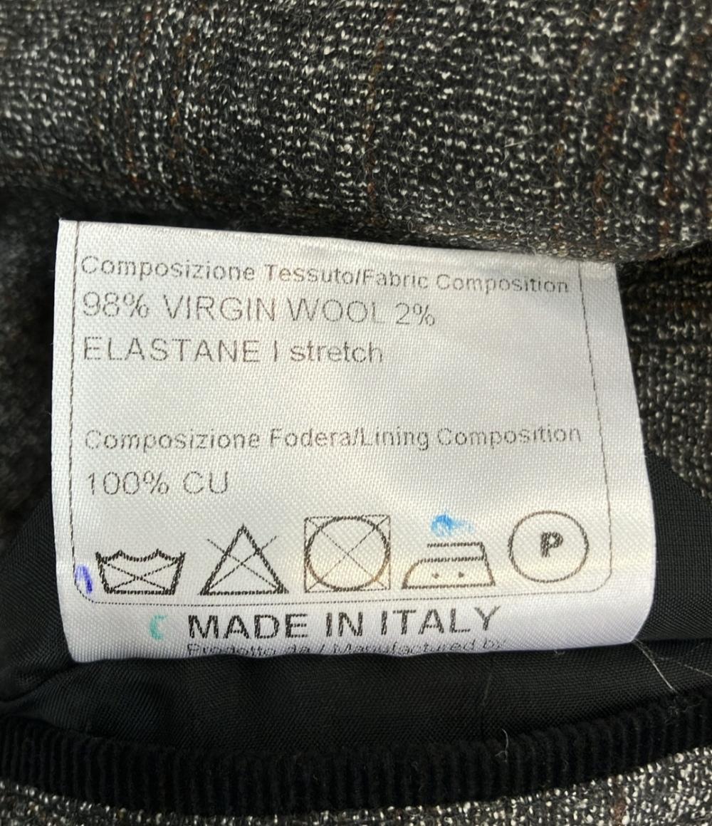 TAGLIATORE セットアップ パンツスーツ チェック柄 グレー×ブラウン トラッド＆ベーシック メンズ SIZE 50R (L) タリアトーレ