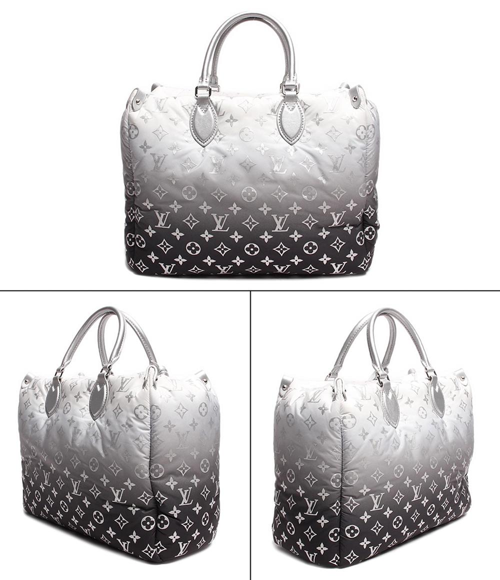 美品 ルイヴィトン トートバッグ オンザゴー MM モノグラム ナイロン グラデーション フロスト LV SKI LVスノー カプセルコレクション M11847