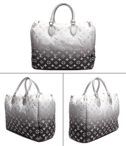 美品 ルイヴィトン トートバッグ オンザゴー MM モノグラム ナイロン グラデーション フロスト LV SKI LVスノー カプセルコレクション M11847