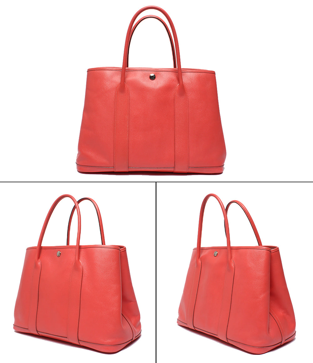 HERMES トートバッグ ハンドバッグ X刻印 シルバー金具 ガーデンパーティPM 36 レディース エルメス