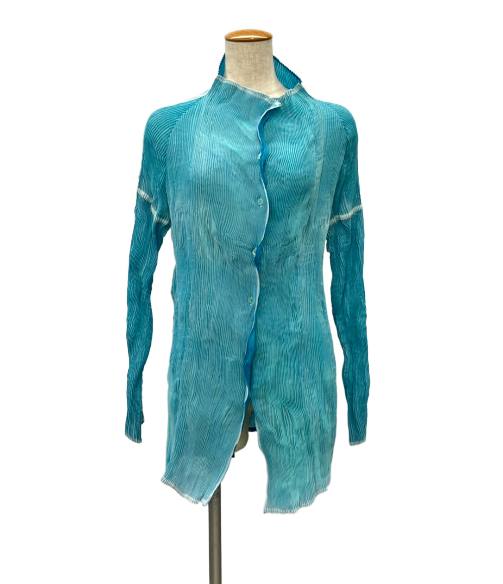 ISSEY MIYAKE 長袖シャツ ボタン IM73FJ420 レディース SIZE 2 (M) イッセイミヤケ