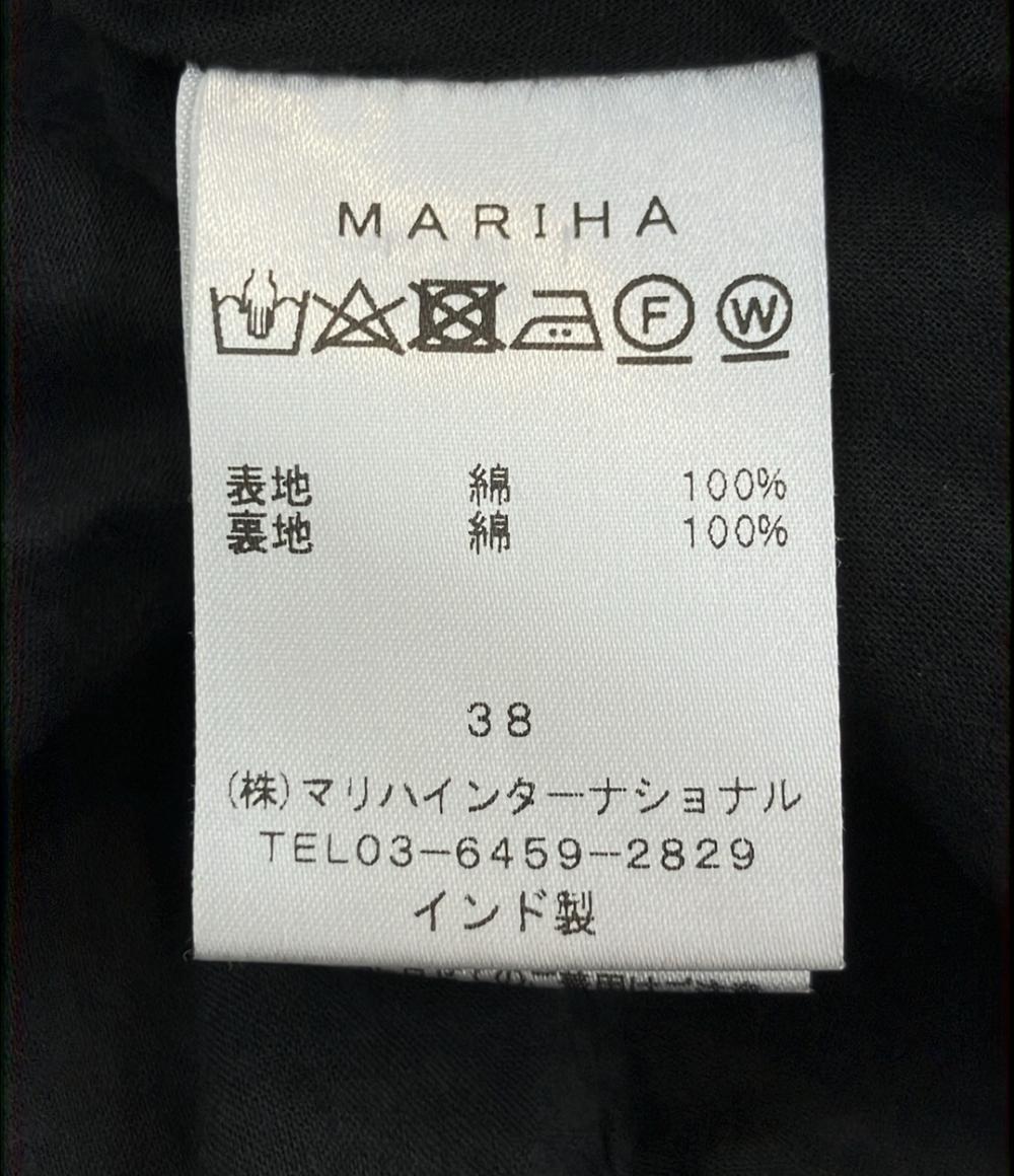 マリハ 半袖ワンピース 花柄 レディース SIZE 38 (S) MARIHA