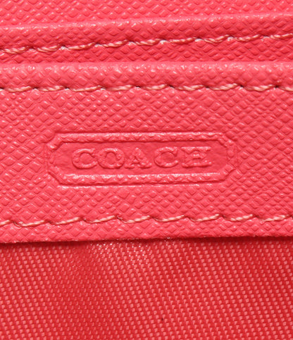 美品 COACH ラウンドファスナー長財布 フローラルデイジー F51339 コーチ