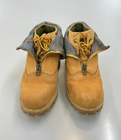 Timberland ヌバックワークブーツ フロントジップ × WOOLRICH メンズ SIZE 26.0 ティンバーランド