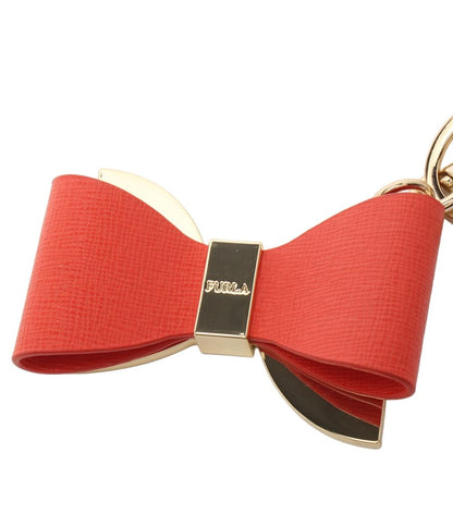 美品 Furla チャーム キーリング リボン レディース フルラ