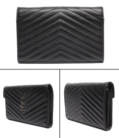 SAINT LAURENT PARIS チェーンウォレット 斜め掛け 肩掛け クラシックチェーンウォレット カサンドラ 377828 レディース サンローランパリ