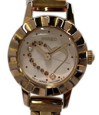 WIRED 腕時計 クオーツ ピンク 1N01-0RA0 レディース ワイアード