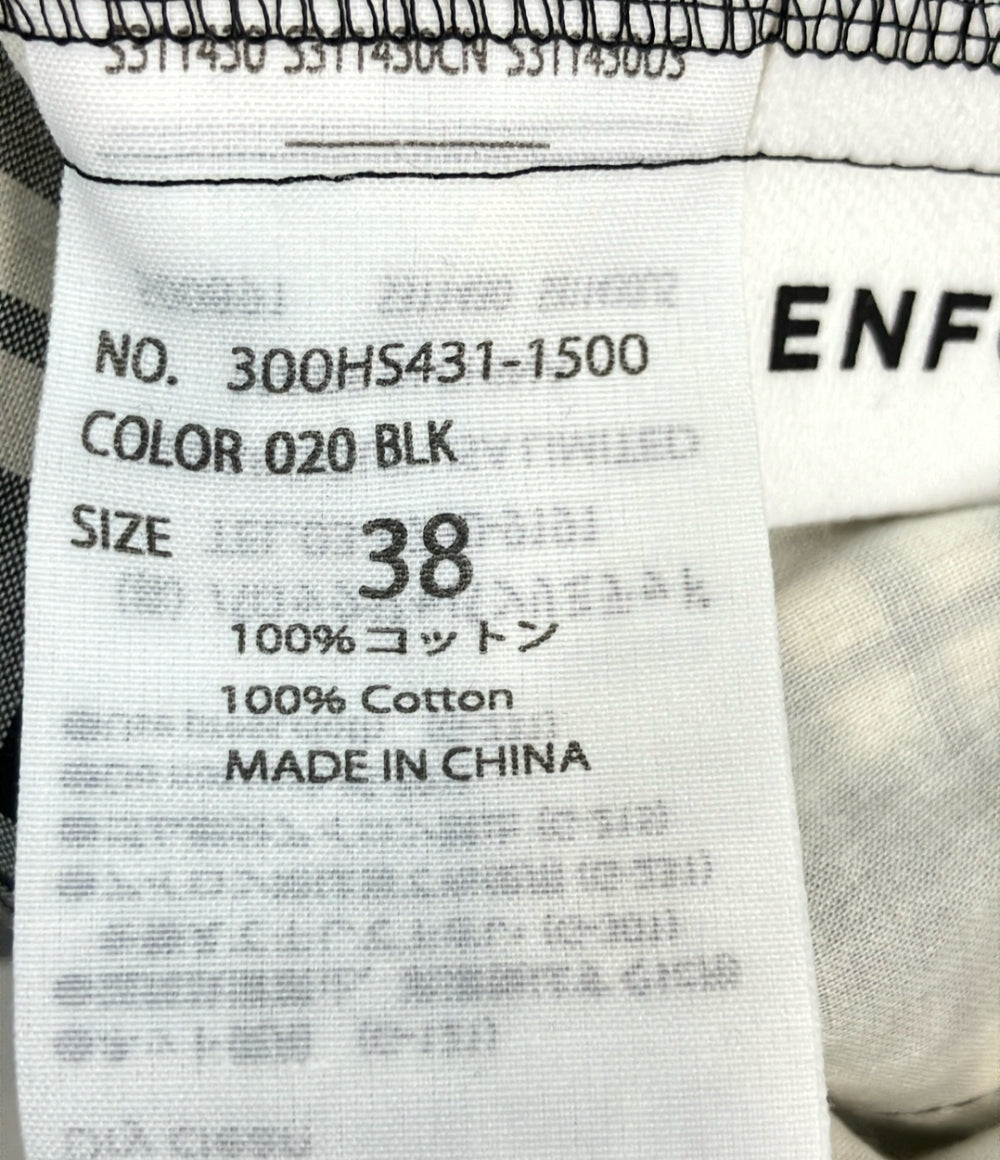 ENFOLD テーパードパンツ ドレープ チェック柄 300HS431-1500 レディース SIZE 38 (M) エンフォルド