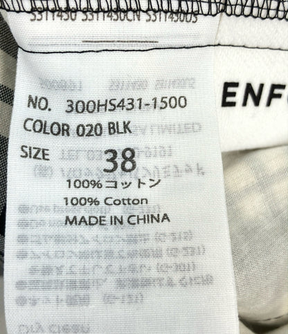 ENFOLD テーパードパンツ ドレープ チェック柄 300HS431-1500 レディース SIZE 38 (M) エンフォルド