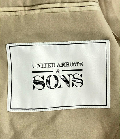美品 UNITED ARROWS & SONS フラワー刺繍 テーラードジャケット メンズ SIZE XL ユナイテッドアローズ アンド サンズ