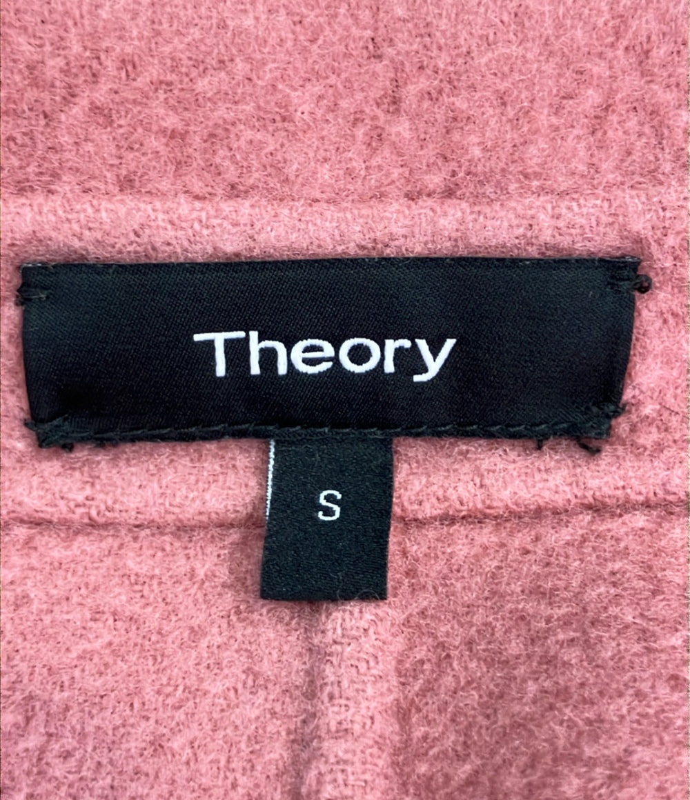theory トレンチコート カシミヤ ウール ピンク 01-6309608-260-902 レディース SIZE S セオリー