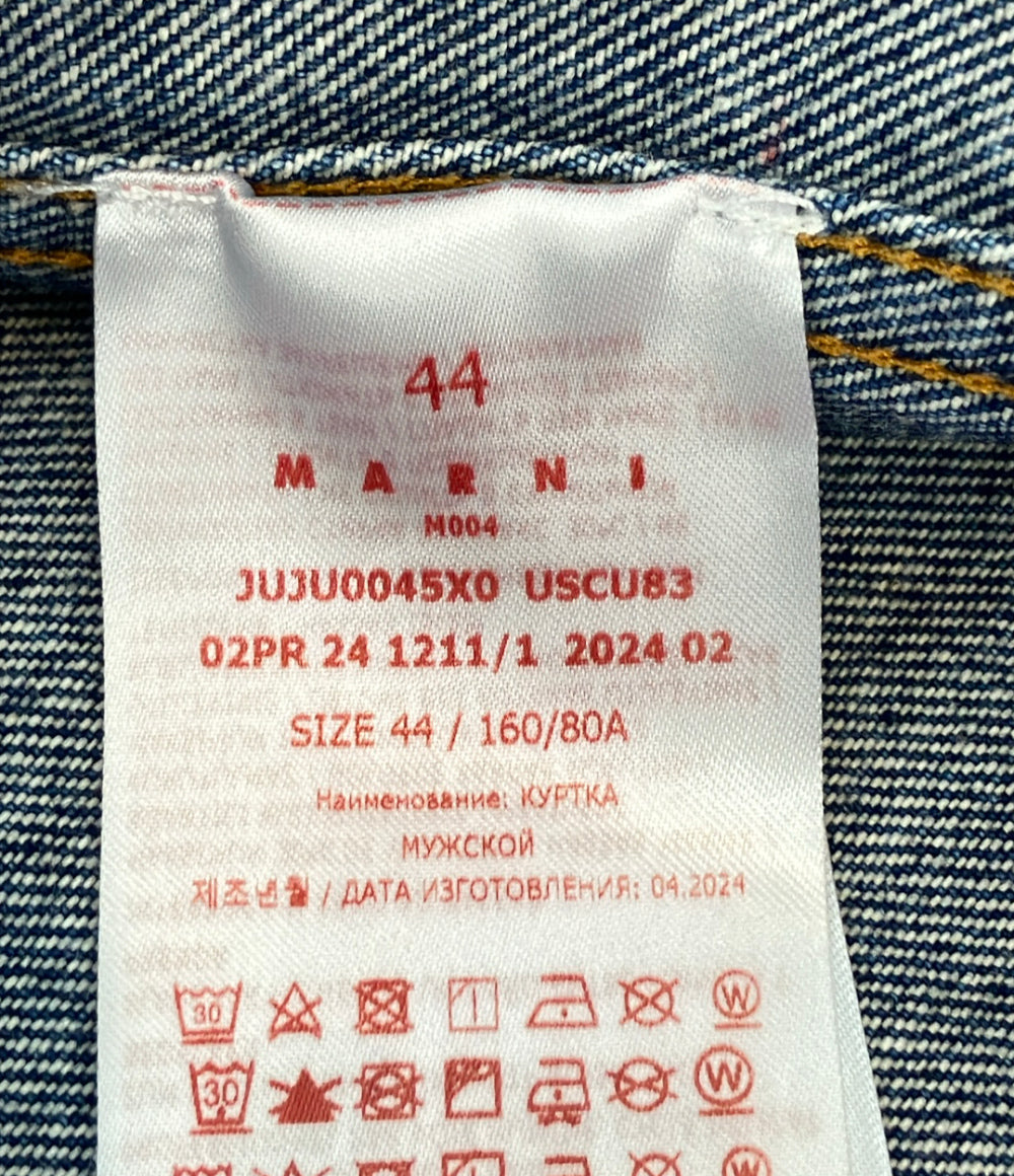 美品 MARNI デニムスタンドカラーブルゾン JUJU0045X0 USCU83 メンズ SIZE 44 (S) マルニ