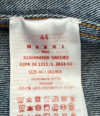 美品 MARNI デニムスタンドカラーブルゾン JUJU0045X0 USCU83 メンズ SIZE 44 (S) マルニ