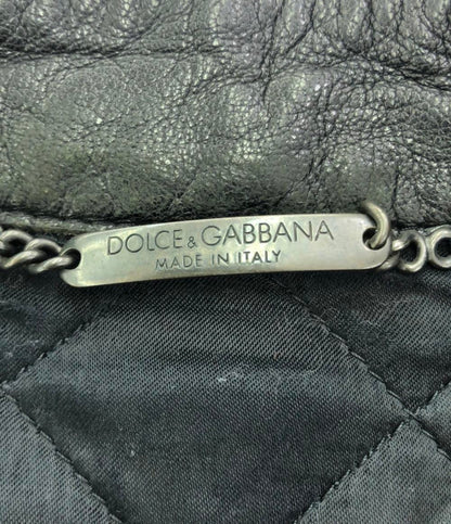ドルチェアンドガッバーナ レザーキルティングブルゾン メンズ SIZE 44 (S) DOLCE&GABBANA