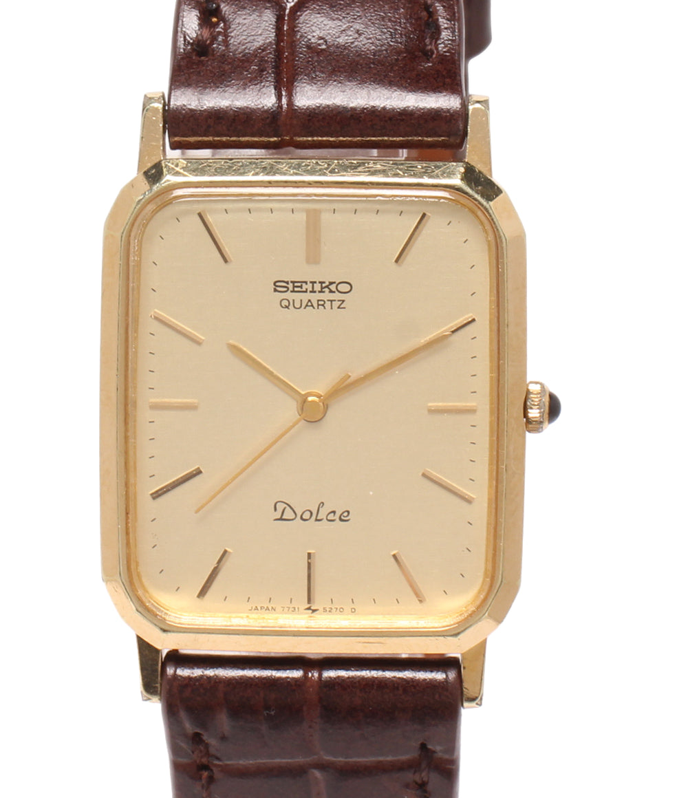 SEIKO 腕時計 ドルチェ  Dolce クオーツ ゴールド 7731-5240 メンズ セイコー