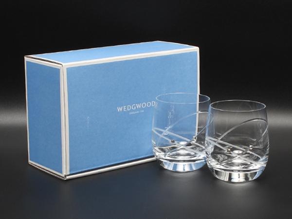 美品 WEDGWOOD グラス タンブラー 2点セット ペア プロミシス ウィズディスリング ウエッジウッド