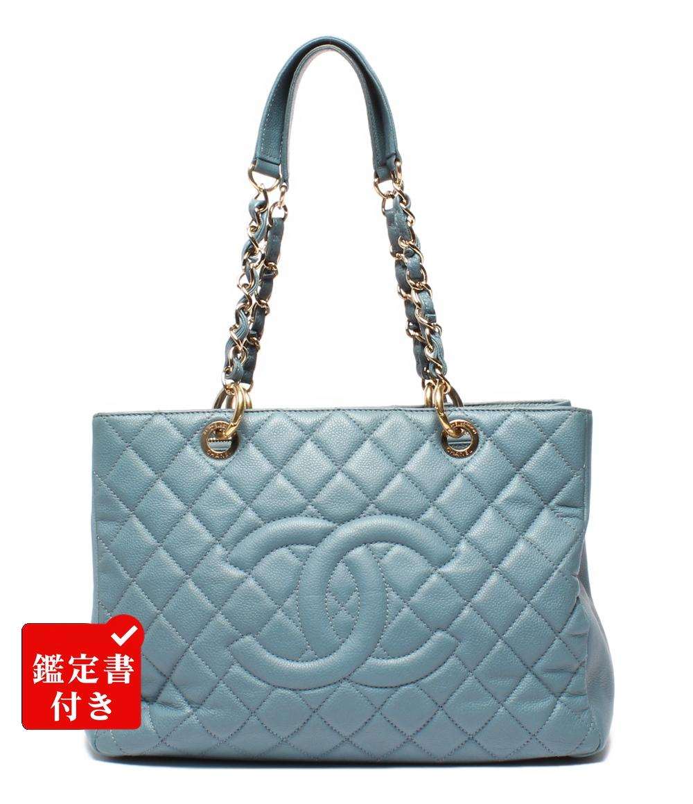 シャネル GST チェーン トートバッグ キャビアスキン ゴールド金具 肩掛け レディース CHANEL
