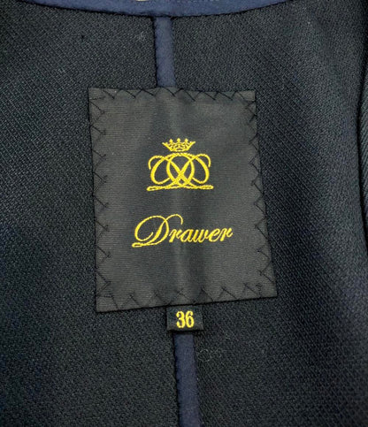 Drawer ジレ ベストウールケヌキジレ 38  スクエアVネック 22AW 6521-299-1037 レディース SIZE 36 (XS) ドゥロワー