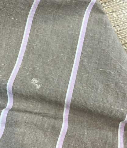 ebure ノースリーブワンピース インナー付き コットンリネンストライプノースリーブオーバーシャツワンピース 3310300377 レディース SIZE 36 (S)