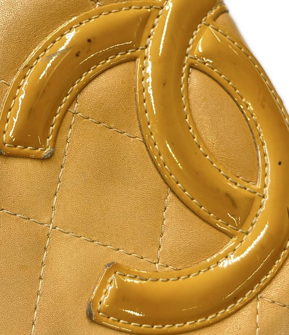 CHANEL 二つ折り財布 シルバー金具 10番台 カンボン レディース シャネル