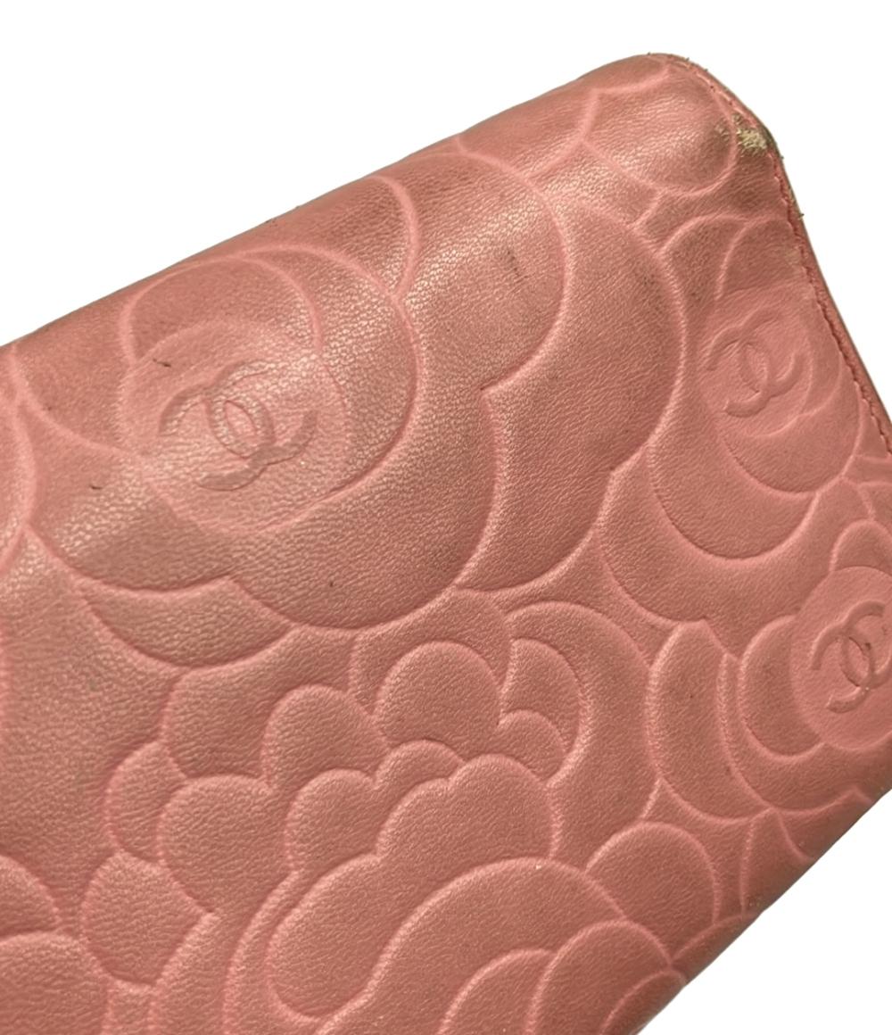 CHANEL 長財布 シルバー金具 14番台 カメリア レディース シャネル