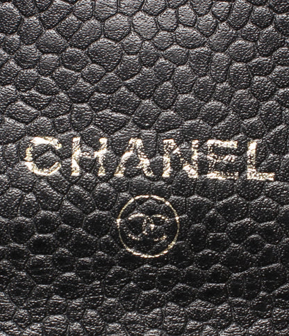 CHANEL コインケース カードケース キャビアスキン ココマーク ゴールド金具 ５番台 レディース シャネル