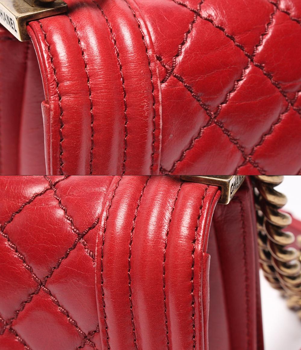 CHANEL チェーンショルダーバッグ ゴールド金具 マトラッセ レディース シャネル ボーイシャネル