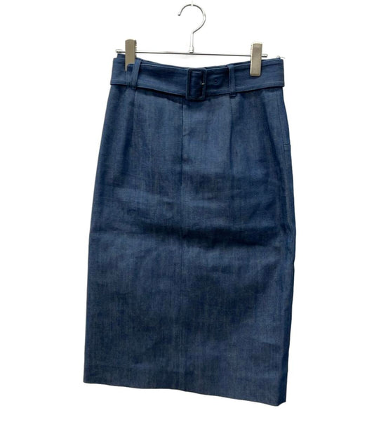 J&M Davidson デニムスカート ベルト付き 08674-20274B レディース SIZE 8 (M) ジェイアンドエムデヴィッドソン