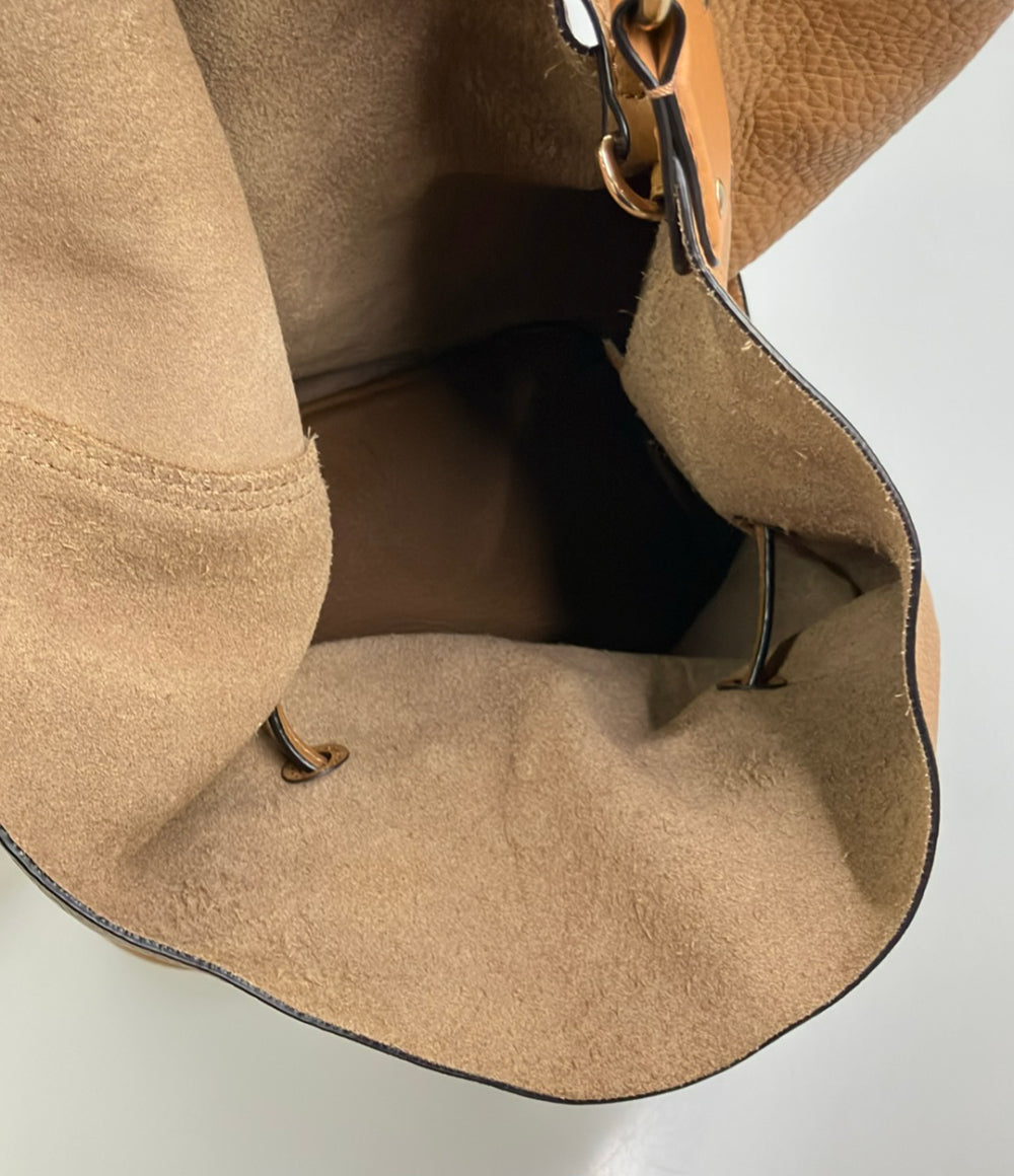 BURBERRY ショルダーバッグ バケットバッグ 肩掛け レザー レディース バーバリー