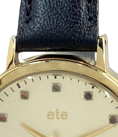 ete 腕時計 クオーツ ゴールド レディース メンズ エテ