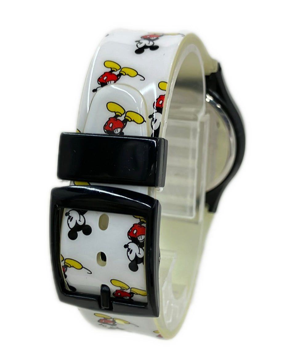 美品 Disney 腕時計 ミッキーマウス クオーツ レディース メンズ ディズニー