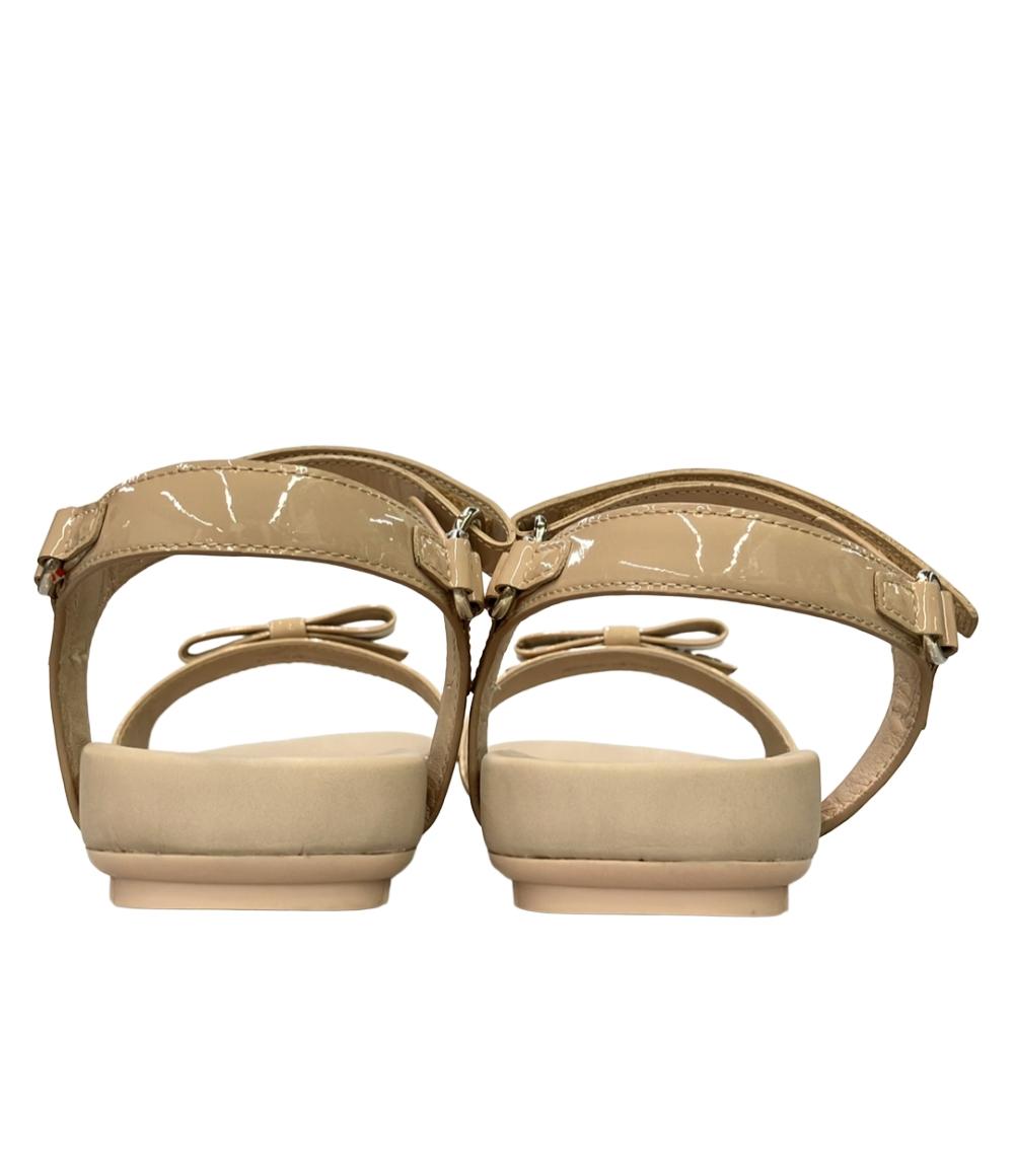 美品 プラダ ナッパレザーアンクルストラップサンダル CALZATURE BABY 0X0659 レディース SIZE 35 (XS) PRADA