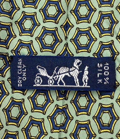 HERMES ネクタイ シルク100% メンズ エルメス